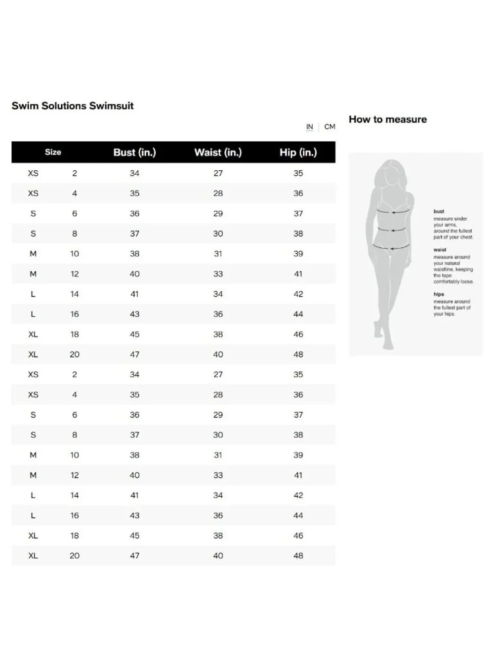 Swim Solutions One Piece Swimsuit Swimdress Tummy Control Floral Black White 20W - Picture 6 of 6
